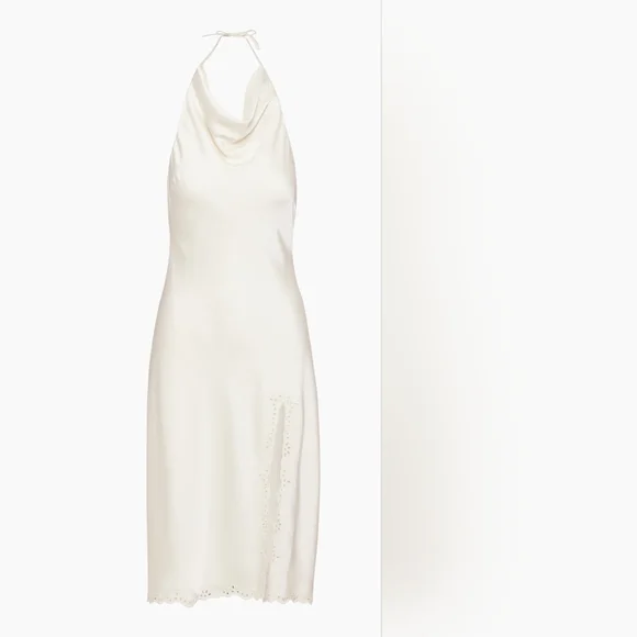 Aritzia Nines Satin Cowlneck Midi Dress - FLAWED - Picture 2 of 16